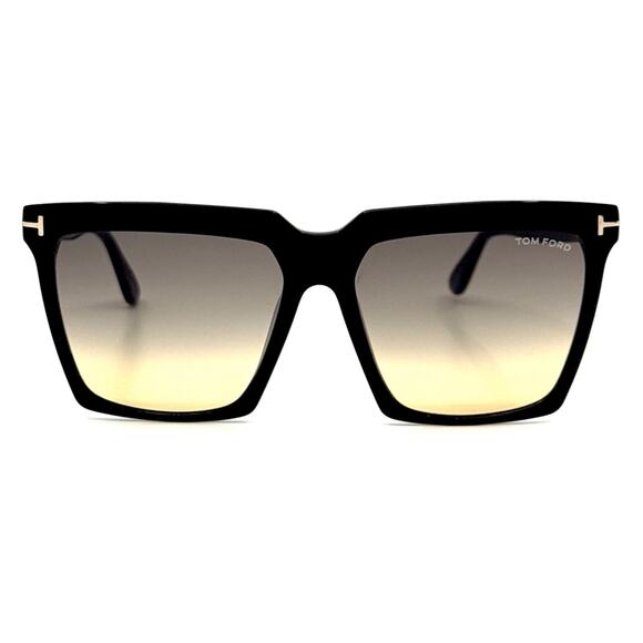 New, TOM FORD Sabrina-02 Sunglasses TF764 01B Authentic - Picture 1 of 15